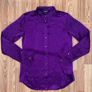 Elegant Polo Ralph Lauren Women’s Button Down Dress Shirt